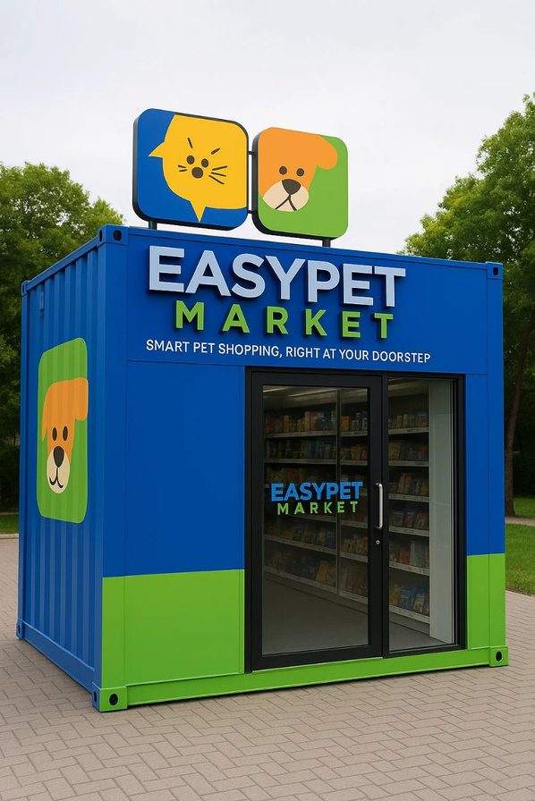 Container EasyPet instalado no mesmo espaço