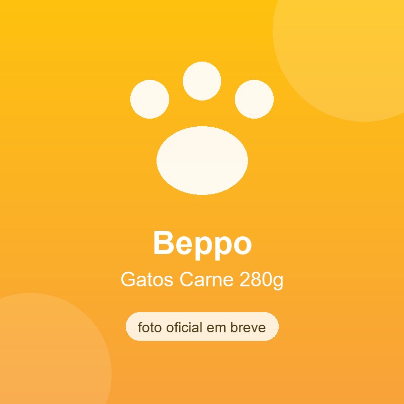 Alimento Úmido Beppo Gatos Carne 280g
